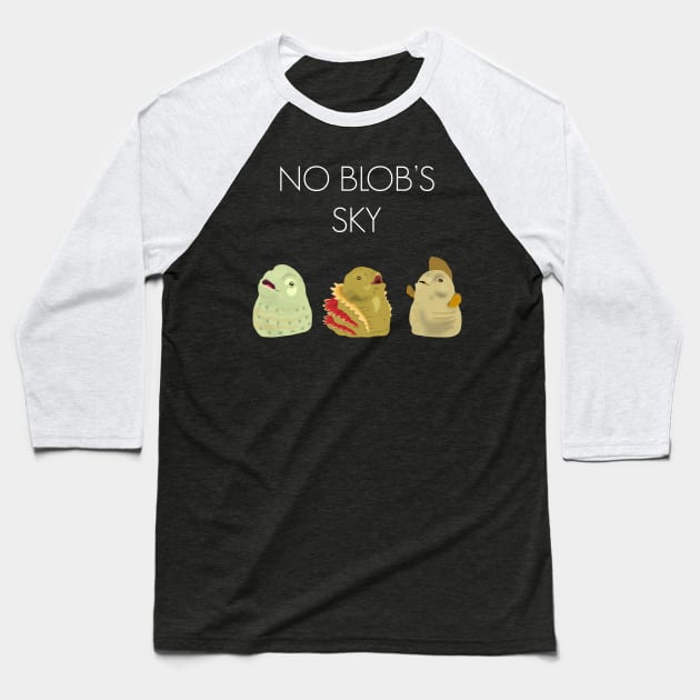 No Blob's Sky Baseball T-Shirt by DigitalCleo